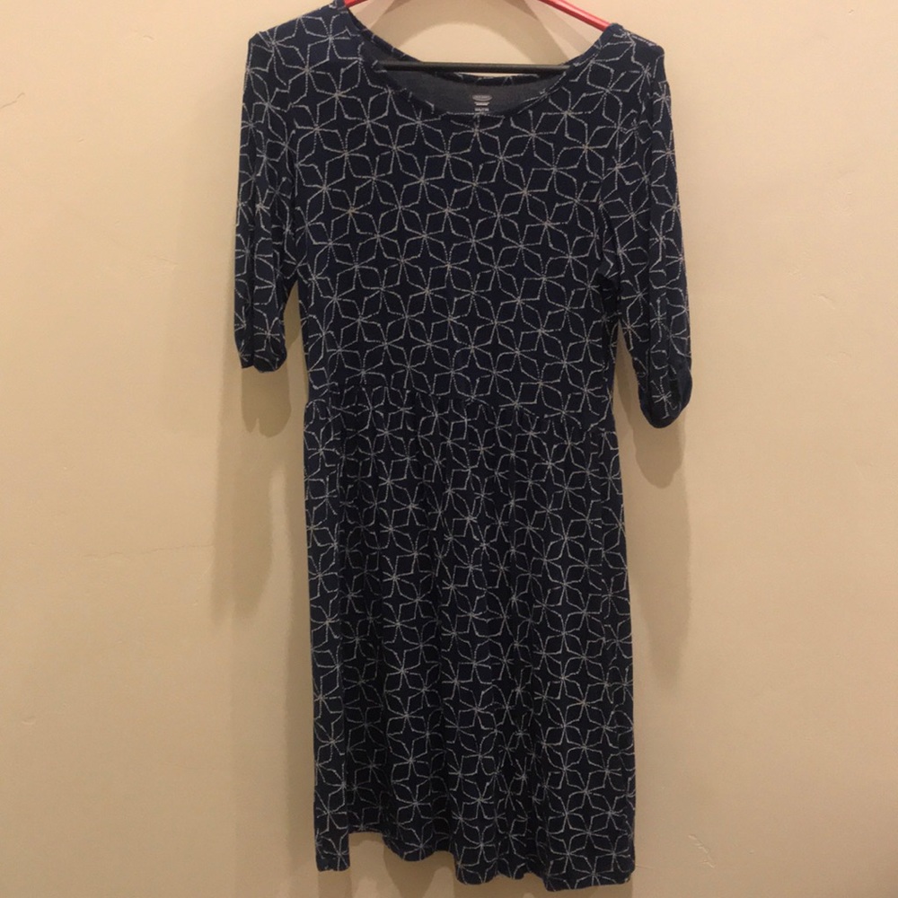 3/4 sleeve midi dress